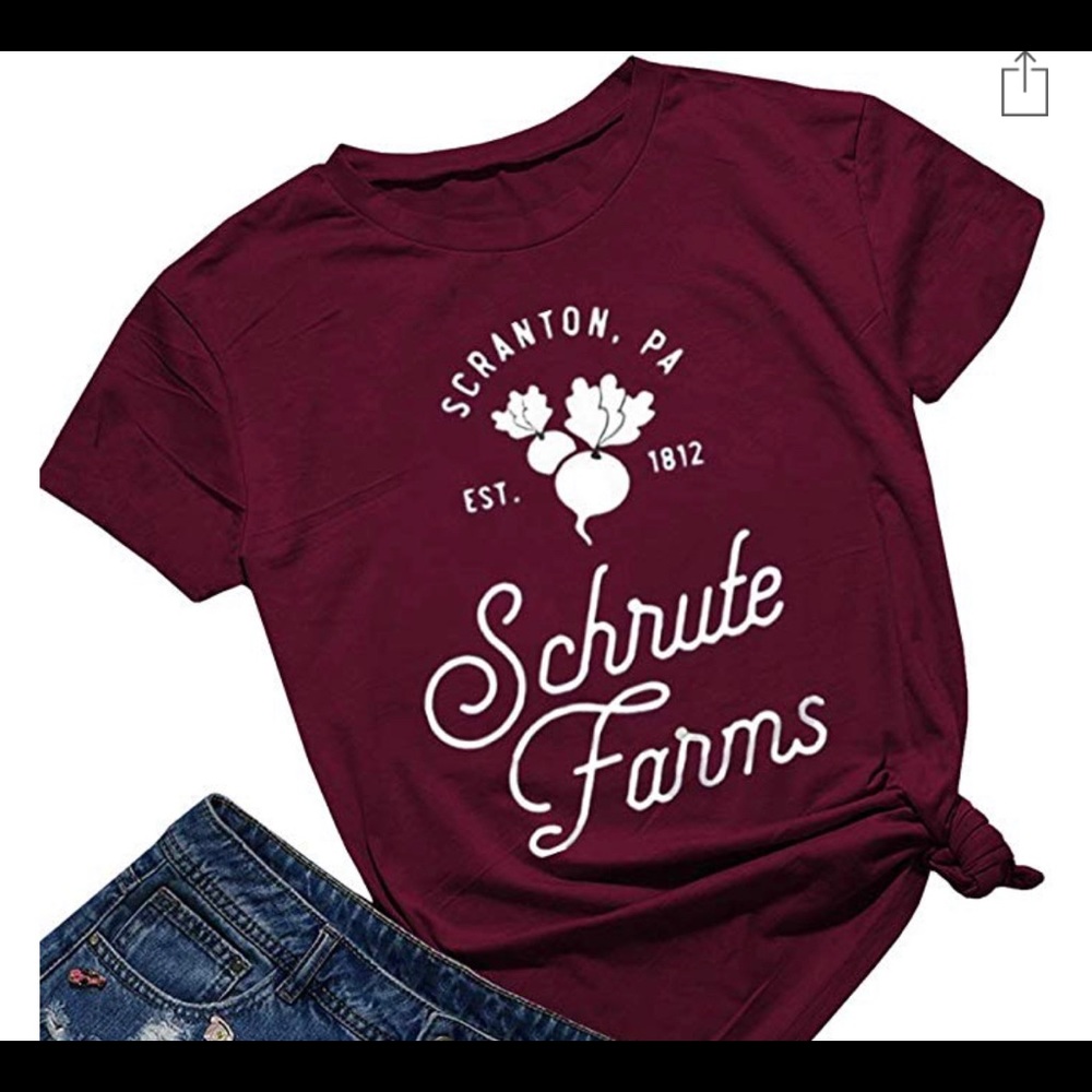 Shrute Farms / The Office Burgundy T-Shirt